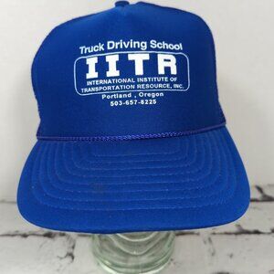IITR Truck Driving School Portland Oregon‎ Vtg Snapback Hat Adjustable Ball Cap